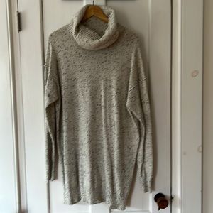 Snuggly cashmere cowl tunic